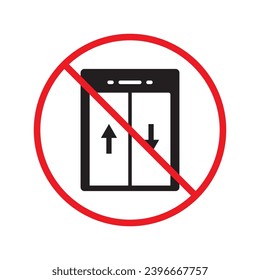 No envelope icon. Forbidden mailing icon. No email vector sign. Prohibited mailing vector icon. Warning, caution, attention, restriction flat sign design. No letter UX UI