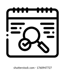 no error detection icon vector. no error detection sign. isolated contour symbol illustration