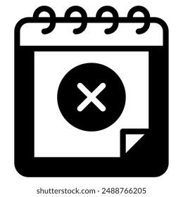 No Events icon for web, app, infographic, etc