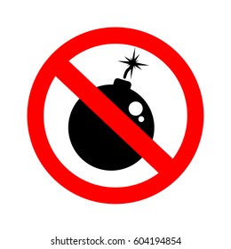 No explosive sign.