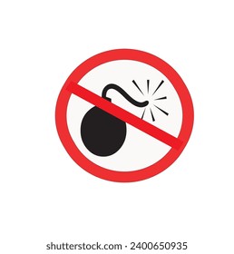 NO EXPLOSIVES, BEWARE EXPLOSIVE BOMB