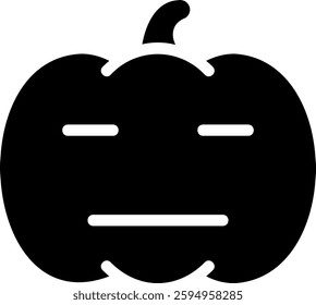 no expression glyph icon illustration vector