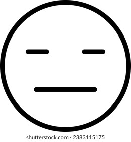 no vector de ilustración de icono de línea de expresión