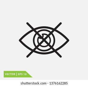 No eye icon 