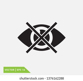 No eye icon 