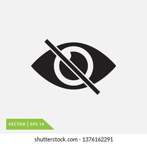 No eye icon 