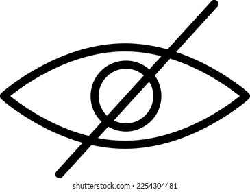 no eye vector icon trendy style illustration on white background..eps