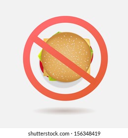 No Fast food sign
