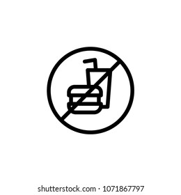 No fast food vector icon