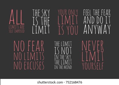 No fear. No limits. No regrets  Hand lettering and custom typography for your designs: t-shirts, bags, for posters,