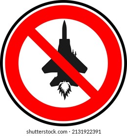 No fighter jet allowed. A symbol of against war for better life