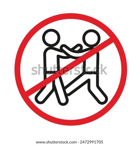 No Fighting Allowed Sign for Community Safety and Violence Prevention