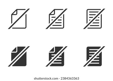 No file document icon. Vector illustration.