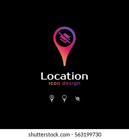 no file icon. location icon for map