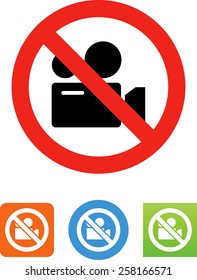 No filming allowed icon