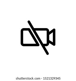 No Filming Icon , Cinema Symbol .