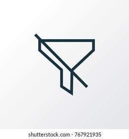No filter icon line symbol. Premium quality isolated filtration element in trendy style.