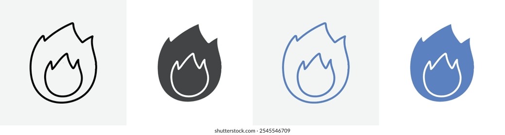 no fire icon Group symbol or sign vector