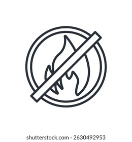 no hay iconos de fuego aislados sobre fondo blanco. Diseño de estilo plano