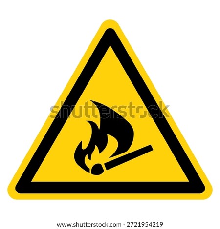 No Fire Ignition Symbol Sign, Vector Illustration, Isolate On White Background Label .EPS10