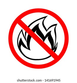 No fire sign