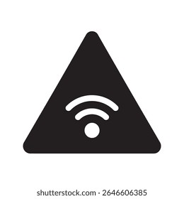 No fire sign glyph icon for flammable area warning danger of open flame and combustion prohibited symbol vector illustration design vector solid glyph icon