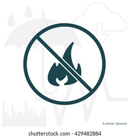 no fire sign icon