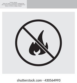 no fire sign icon