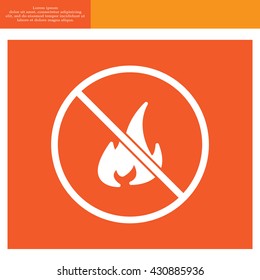 no fire sign icon