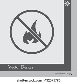 no fire sign icon