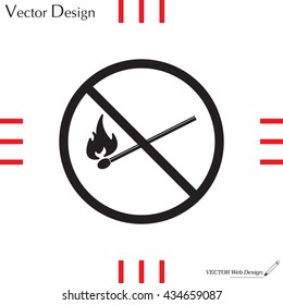 no fire sign icon