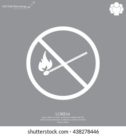 no fire sign icon
