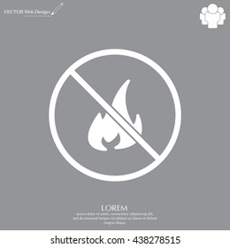 no fire sign icon