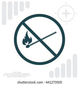 no fire sign icon