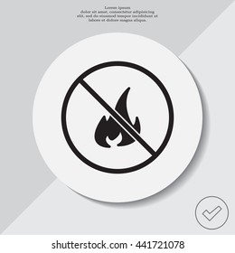 no fire sign icon