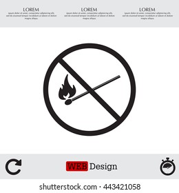 no fire sign icon