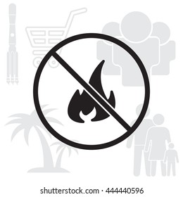 no fire sign icon