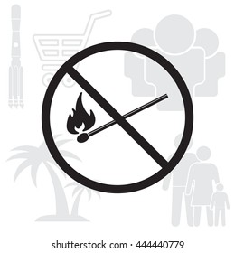 no fire sign icon
