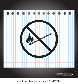 no fire sign icon