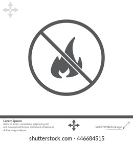 no fire sign icon