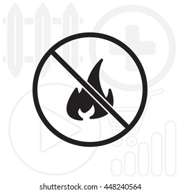 no fire sign icon
