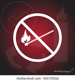no fire sign icon