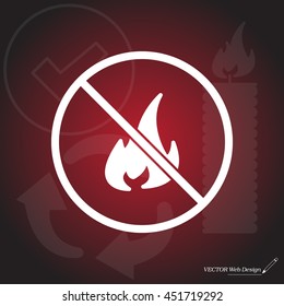 no fire sign icon