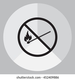 no fire sign icon