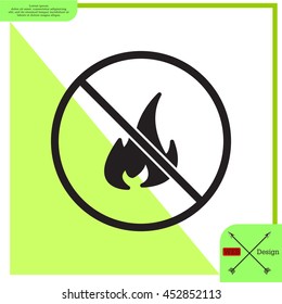 no fire sign icon