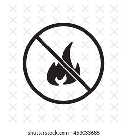 no fire sign icon