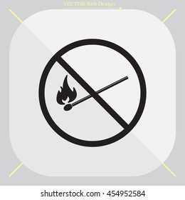 no fire sign icon