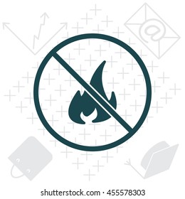 no fire sign icon
