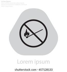 no fire sign icon