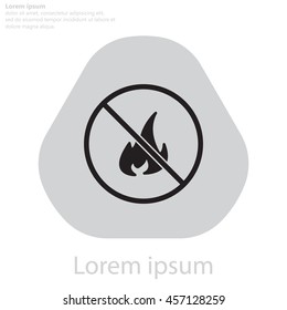 no fire sign icon